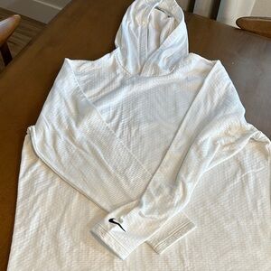 EUC Nike white hoodie with fleece inside men’s XL